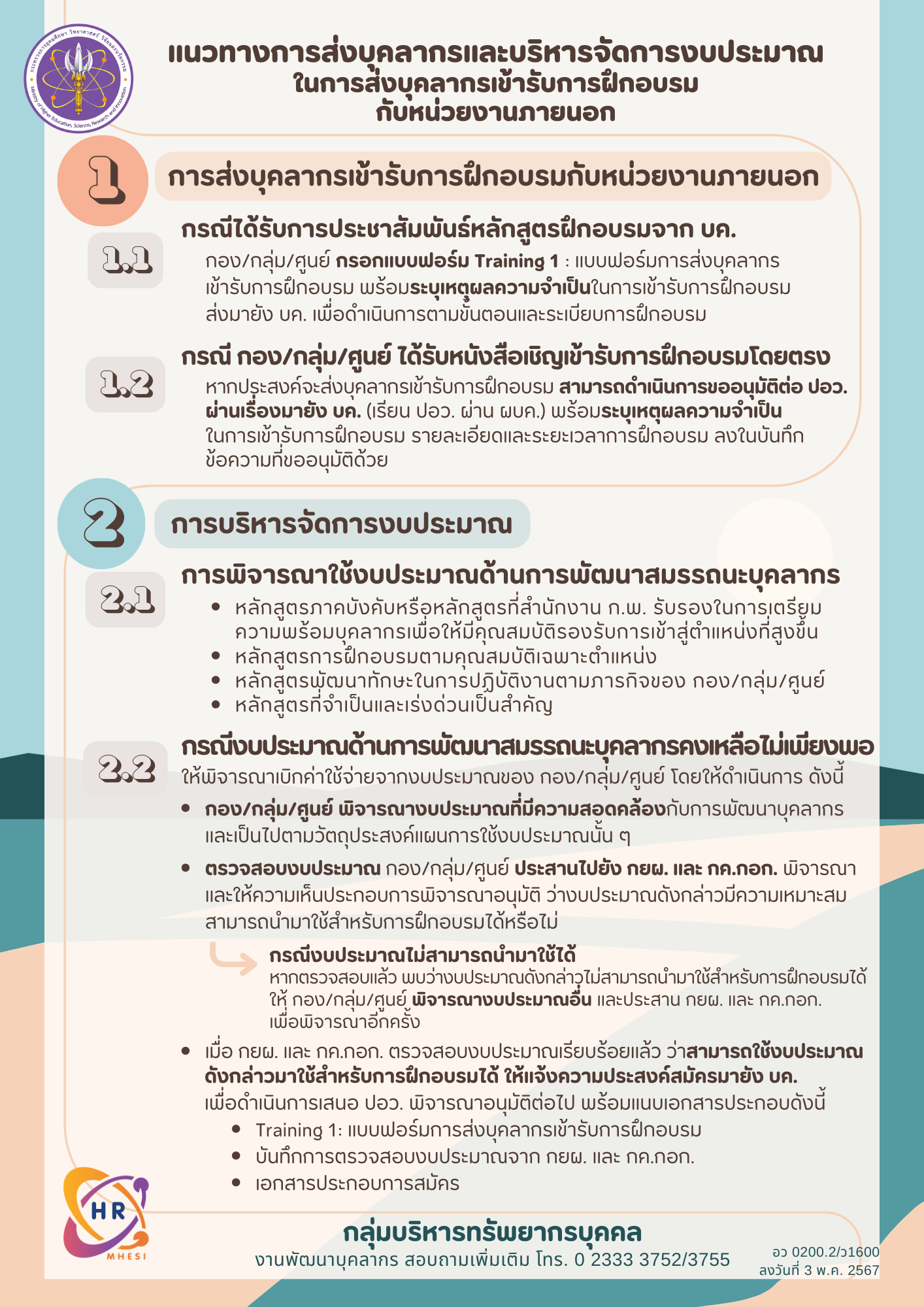 Info แนวทางการบริหารจัดการงบประมาณ v3